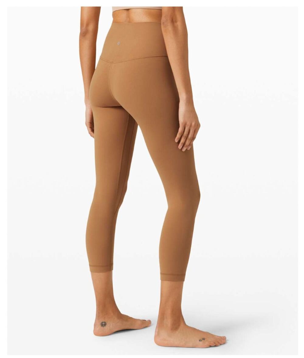 Lululemon Align Crop *21" Leggings in Saddle Brown Tan size 6